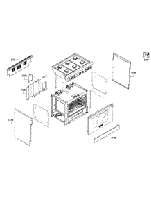 Cabinet Assy parts for Thermador Range PRD366GHU/01 from AppliancePartsPros.com