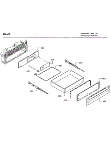 Drawer parts for Bosch Gas Range HGS7132UC/06 from AppliancePartsPros.com