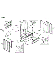 Cabinet parts for Bosch Gas Range HGS7132UC/06 from AppliancePartsPros.com