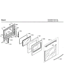 Door parts for Bosch Gas Range HGS7132UC/06 from AppliancePartsPros.com