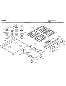 Top Assy parts for Bosch Range HDI7282U/03 from AppliancePartsPros.com