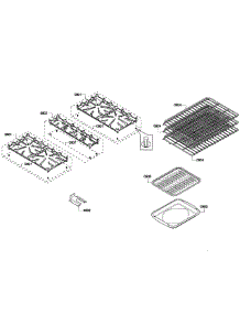 Grids / Shelfs parts for Thermador Range PRD304EG/11 from AppliancePartsPros.com