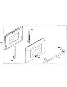 Door Assy parts for Thermador Range PRD304EG/11 from AppliancePartsPros.com