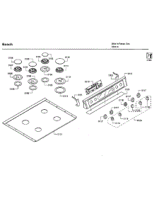 Top Assy parts for Bosch Range HDI7282U/09 from AppliancePartsPros.com