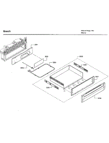 Drawer parts for Bosch Range HDI7282U/09 from AppliancePartsPros.com