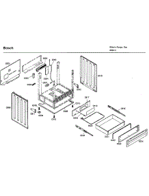 Frame And Drawer parts for Bosch Range HDI7032U/02 from AppliancePartsPros.com