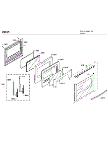 Door parts for Bosch Range HDI7132U/05 from AppliancePartsPros.com