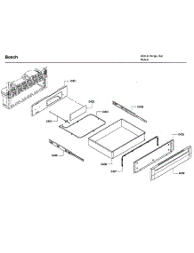 Drawer parts for Bosch Range HDI7132U/05 from AppliancePartsPros.com