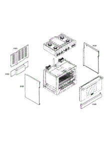 Outside Cabinet parts for Thermador Range PRD364EDG02 from AppliancePartsPros.com