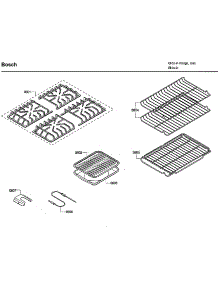 Grate / Shelfs parts for Bosch Range HDI7132U/05 from AppliancePartsPros.com