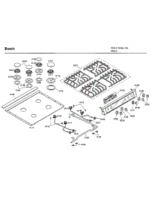 Cooktop Asy parts for Bosch Range HDI7032U/01 from AppliancePartsPros.com