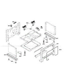 Cabinet Parts parts for Thermador Range PRD364EDG03 from AppliancePartsPros.com
