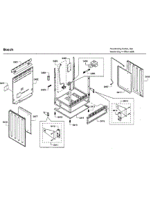 Cabinet parts for Bosch Gas Range HGS7132UC/03 from AppliancePartsPros.com