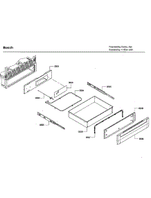 Drawer parts for Bosch Gas Range HGS7132UC/03 from AppliancePartsPros.com