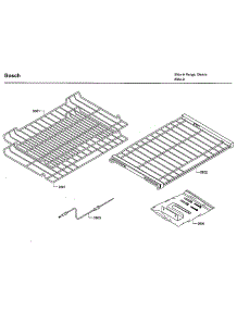 Shelfs parts for Bosch Electric Range HIIP055U/01 from AppliancePartsPros.com