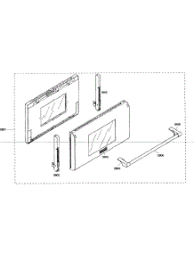 Door Assy parts for Thermador Range PRD364EDG05 from AppliancePartsPros.com