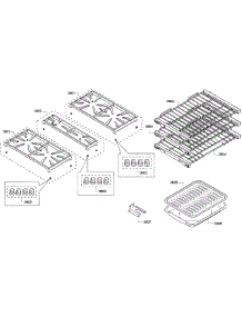 Grates / Shelfs parts for Thermador Range PRD304GHC/08 from AppliancePartsPros.com