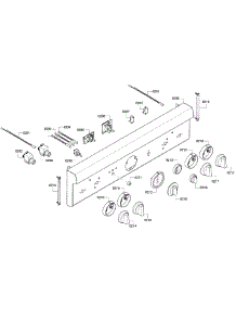 Front Panel parts for Thermador Range PRD304GHC/09 from AppliancePartsPros.com