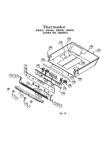 Burner Box Assembly (Ref30qb(Prior-9708)) (Ref30qw(Prior-9708)) (Res30qb(Prior-9708)) parts for Thermador Range RED30VQB / PRIOR-9707 from AppliancePartsPros.com