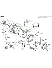 Tub parts for Bosch Washer WFMC3301UC/06 from AppliancePartsPros.com