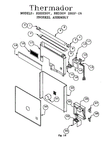 Drop-In Snorkel Assembly (Rdds30vqb(Prior-9707)) (Rdds30vrs(Prior-9707)) (Red30vqb(Prior-9707)) (Red30vqrs(Prior-9708)) (Red30vqw(Prior-9708)) parts for Thermador Range RED30VQRS / PRIOR-9708 from AppliancePartsPros.com