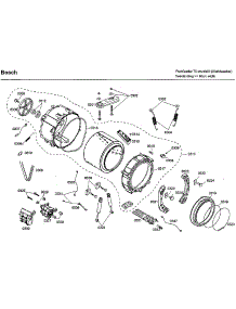 Tub parts for Bosch Washer WFMC4301UC/02 from AppliancePartsPros.com