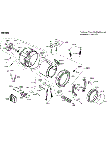 Drum parts for Bosch Washer WFMC4301UC/06 from AppliancePartsPros.com