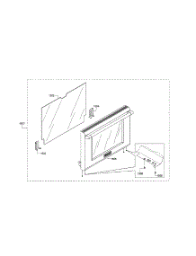 Door parts for Thermador Range PRD48JDSGU/04 from AppliancePartsPros.com