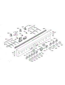 Facia Panel / Knobs parts for Thermador Range PRD48JDSGU/06 from AppliancePartsPros.com
