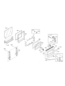 Door parts for Thermador Range PRD48JDSGU/06 from AppliancePartsPros.com