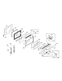 Door parts for Thermador Range PRD48JDSGU/06 from AppliancePartsPros.com