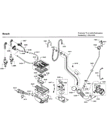 Pump parts for Bosch Washer WFVC544CUC/25 from AppliancePartsPros.com