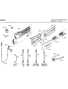 Control Panel parts for Bosch Washer WFVC544CUC/25 from AppliancePartsPros.com