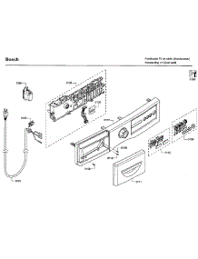 Control Panel parts for Bosch Washer WFVC544CUC/29 from AppliancePartsPros.com