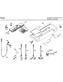 Control Panel parts for Bosch Washer WFMC3301UC/04 from AppliancePartsPros.com