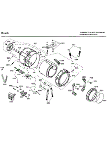 Tub parts for Bosch Washer WFMC3301UC/11 from AppliancePartsPros.com