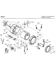 Tub parts for Bosch Washer WFMC3301UC/13 from AppliancePartsPros.com