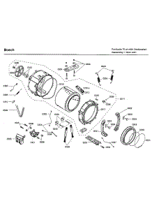 Tub parts for Bosch Washer WFMC4301UC/03 from AppliancePartsPros.com