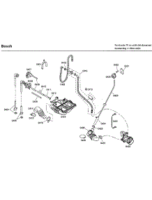 Pump parts for Bosch Washer WFMC4301UC/10 from AppliancePartsPros.com