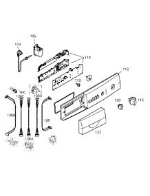 Control Panel parts for Bosch Washer WFL2060UC/01 from AppliancePartsPros.com