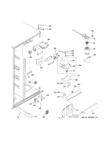 Fresh Food Section parts for Hot Point Side-By-Side Refrigerator HSS25ATHHCBB from AppliancePartsPros.com
