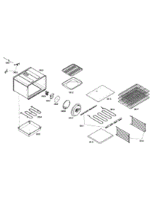 Light Oven Cabinet parts for Thermador Range PD484GED01 from AppliancePartsPros.com