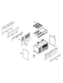 Cabinet Parts parts for Thermador Range PD484GED01 from AppliancePartsPros.com