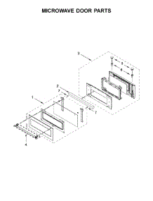 Microwave Door Parts parts for Kitchenaid Wall Oven/Microwave Combo KOCE500EBS06 from AppliancePartsPros.com