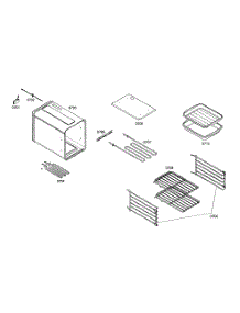 Right Oven Cabinet parts for Thermador Range PD484GED01 from AppliancePartsPros.com