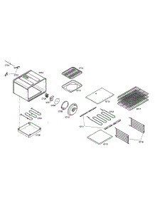 Racks / Elements / Burner Box parts for Thermador Range PDR364GDZS/03 from AppliancePartsPros.com