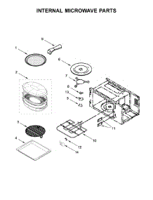 Internal Microwave Parts parts for Kitchenaid Wall Oven/Microwave Combo KOCE500EWH06 from AppliancePartsPros.com
