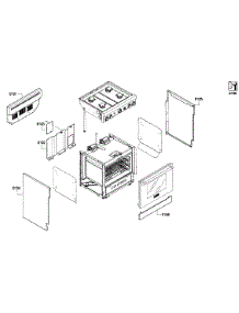 Cabinet 1 parts for Thermador Range PRD304GHU-01 from AppliancePartsPros.com