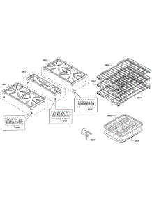 Grates / Shelfs parts for Thermador Range PRD304GHU/08 from AppliancePartsPros.com