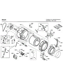 Drum parts for Bosch Washer WFVC544CUC/20 from AppliancePartsPros.com